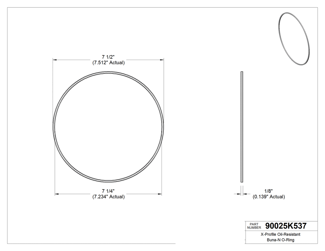 Technical drawing - 90025K537